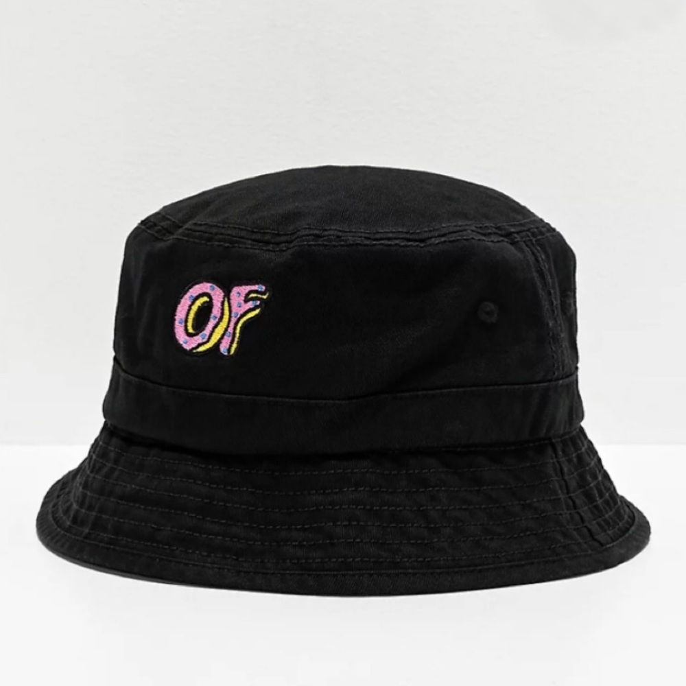 Odd Future Black Cotton Bucket Hat